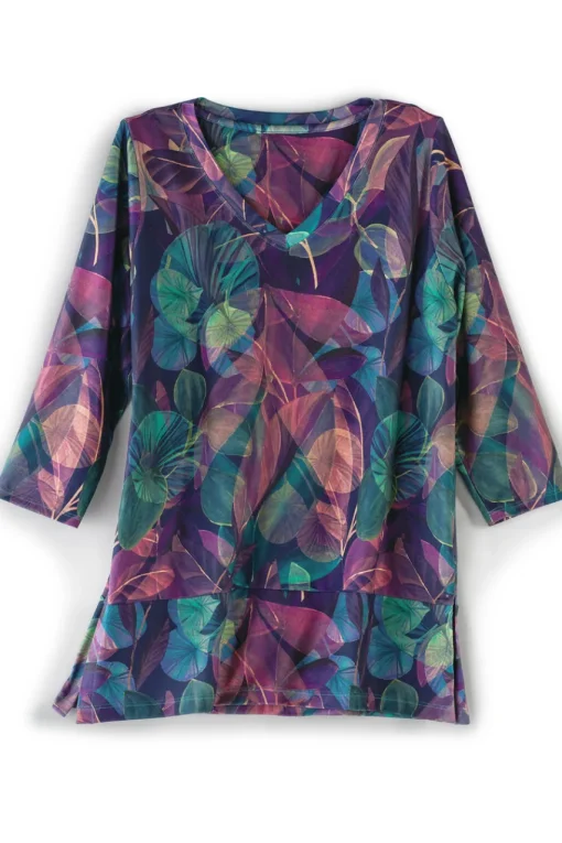 Soft Surroundings Alila 3/4 Sleeve Tunic- Tops