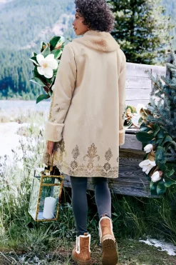 Soft Surroundings Anastasia Faux Shearling Coat- Jackets & Coats