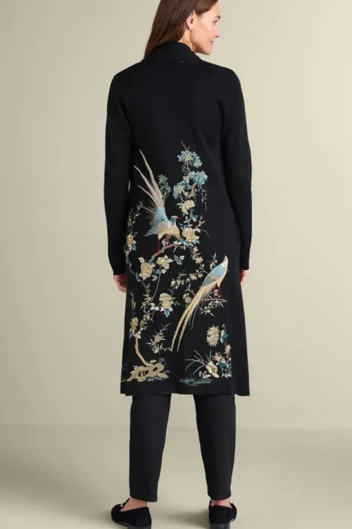 Soft Surroundings Ava Embroidered Cardigan- Sweaters & Cardigans