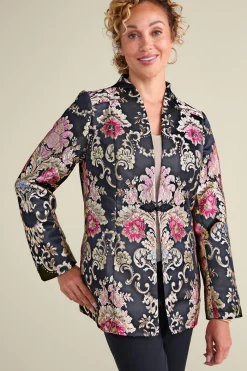 Soft Surroundings Branca Jacquard Jacket- Jackets & Coats