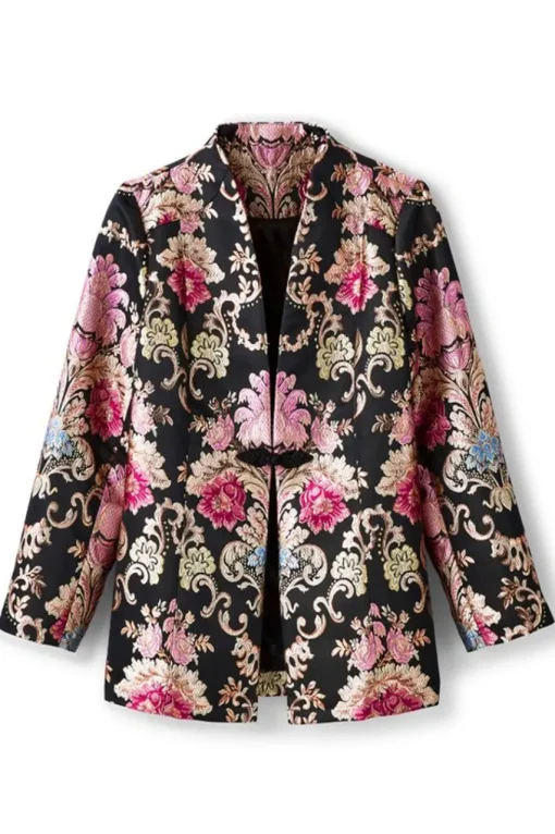 Soft Surroundings Branca Jacquard Jacket- Jackets & Coats