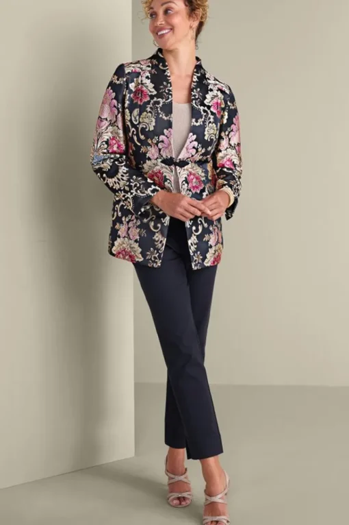 Soft Surroundings Branca Jacquard Jacket- Jackets & Coats