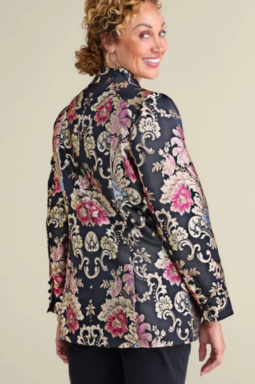 Soft Surroundings Branca Jacquard Jacket- Jackets & Coats