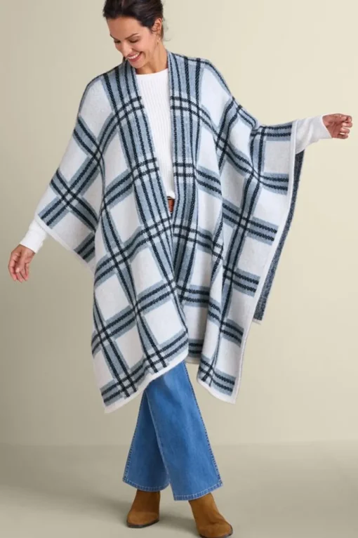 Soft Surroundings Braunwyn Plaid Wrap- Scarves & Wraps