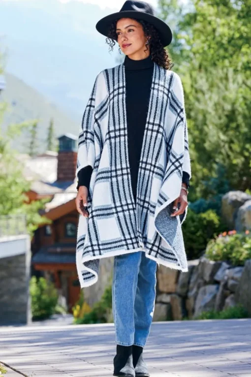 Soft Surroundings Braunwyn Plaid Wrap- Scarves & Wraps
