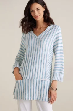 Soft Surroundings Briza Stripe Tunic- Tops