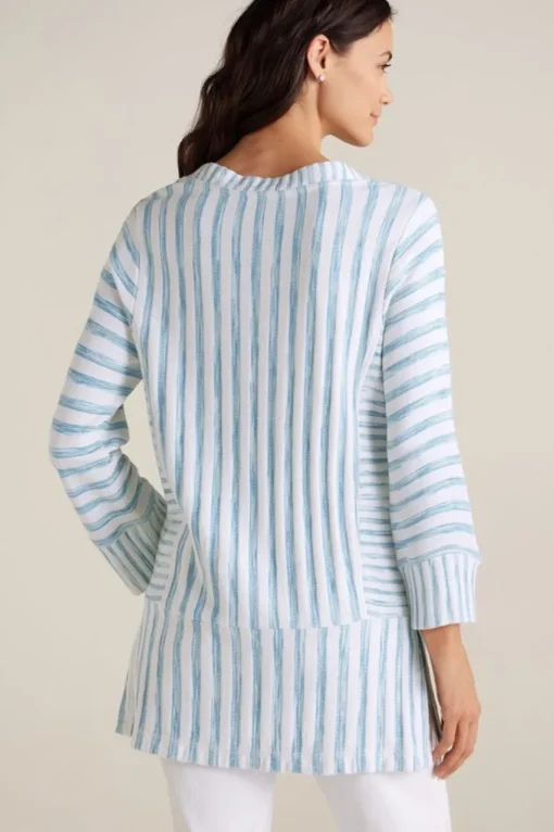Soft Surroundings Briza Stripe Tunic- Tops