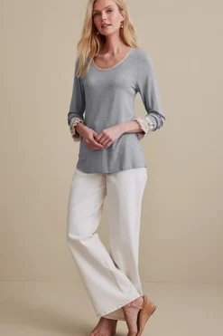 Soft Surroundings Ella Lace Top- Tops