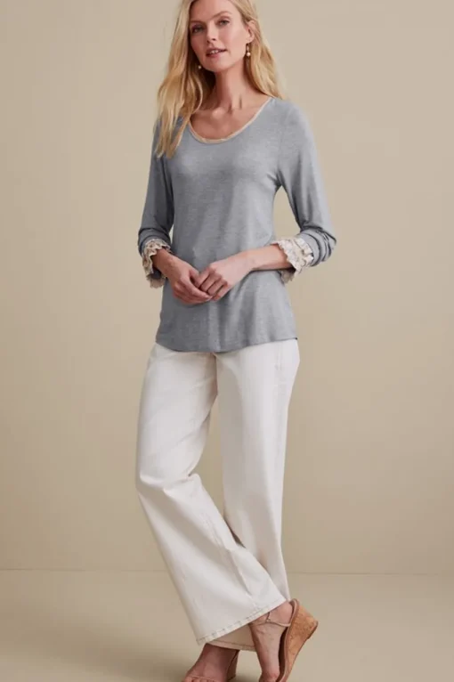 Soft Surroundings Ella Lace Top- Tops