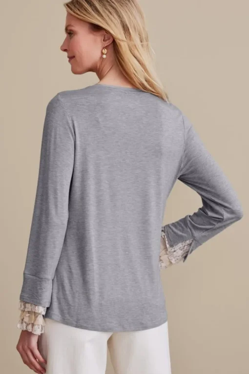 Soft Surroundings Ella Lace Top- Tops