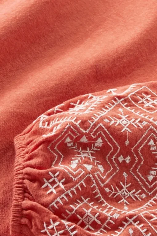 Soft Surroundings Embroidered Parisian Poet Top- Tops