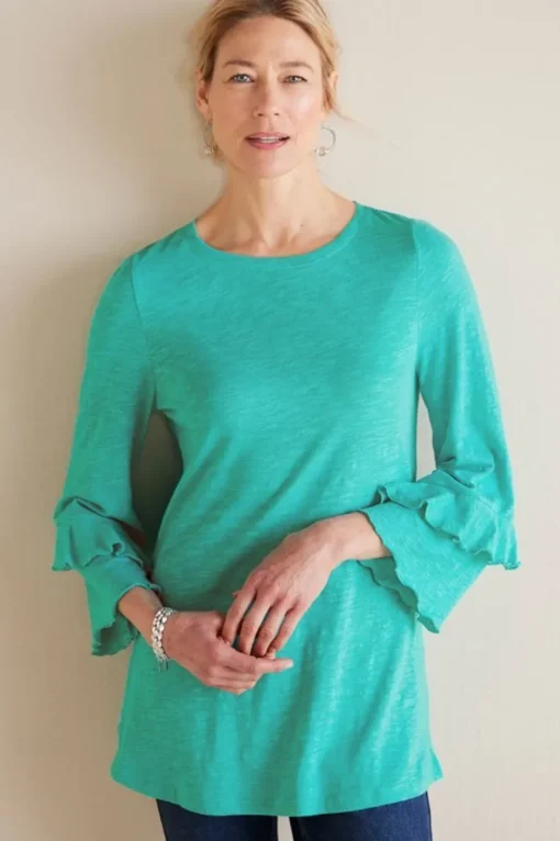 Soft Surroundings Erin Linen Blend Tunic- Tops