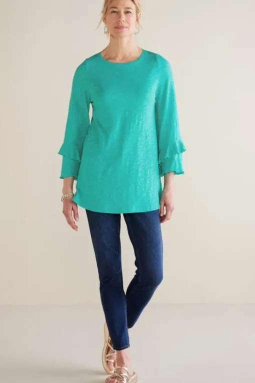 Soft Surroundings Erin Linen Blend Tunic- Tops