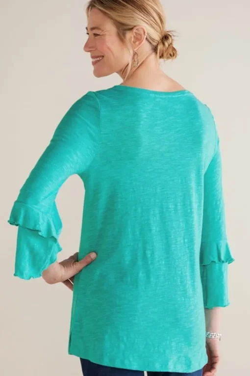 Soft Surroundings Erin Linen Blend Tunic- Tops