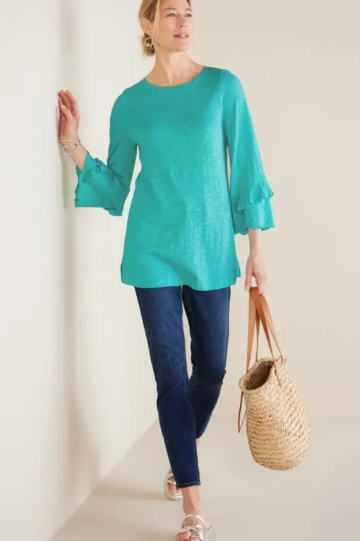 Soft Surroundings Erin Linen Blend Tunic- Tops
