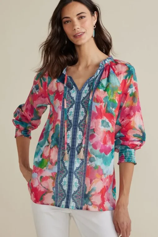 Soft Surroundings Evalina Top- Tops