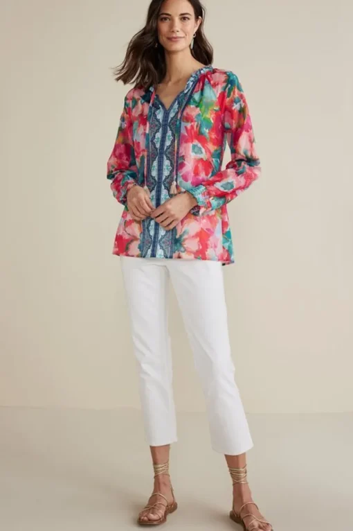 Soft Surroundings Evalina Top- Tops