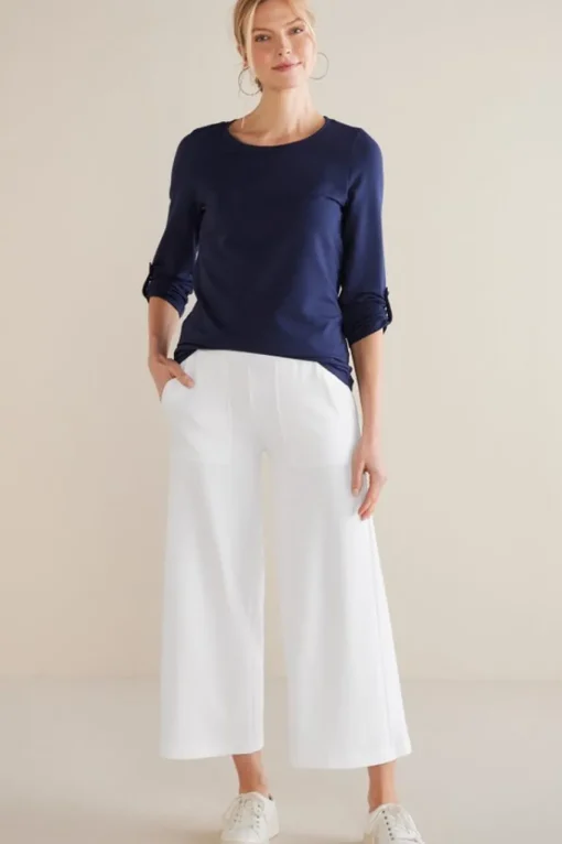 Soft Surroundings Fina French Terry Crop Pants- Pants