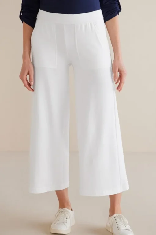 Soft Surroundings Fina French Terry Crop Pants- Pants