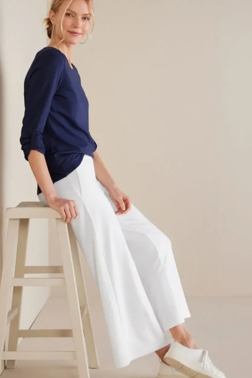 Soft Surroundings Fina French Terry Crop Pants- Pants