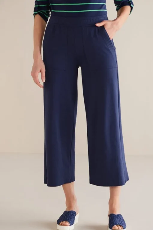 Soft Surroundings Fina French Terry Crop Pants- Pants