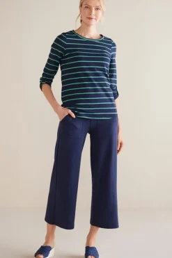Soft Surroundings Fina French Terry Crop Pants- Pants