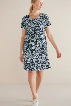 Soft Surroundings Fina French Terry Short Dress- Dresses