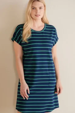 Soft Surroundings Fina French Terry Short Dress- Dresses