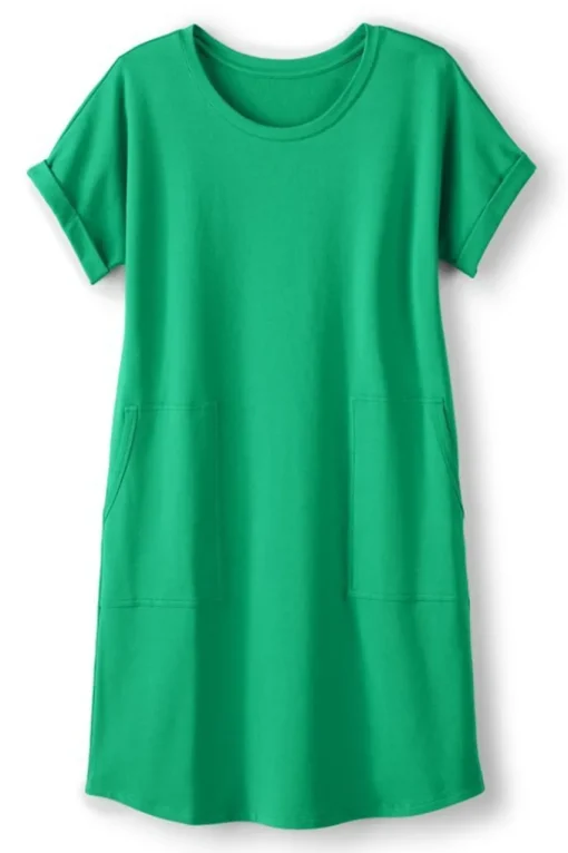 Soft Surroundings Fina French Terry Short Dress- Dresses