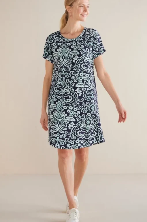 Soft Surroundings Fina French Terry Short Dress- Dresses