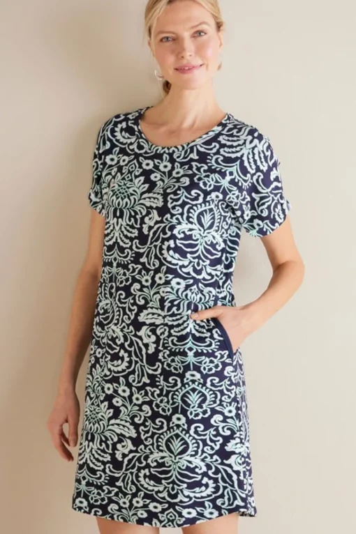 Soft Surroundings Fina French Terry Short Dress- Dresses