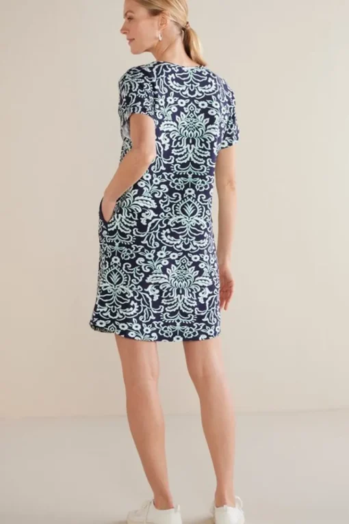 Soft Surroundings Fina French Terry Short Dress- Dresses