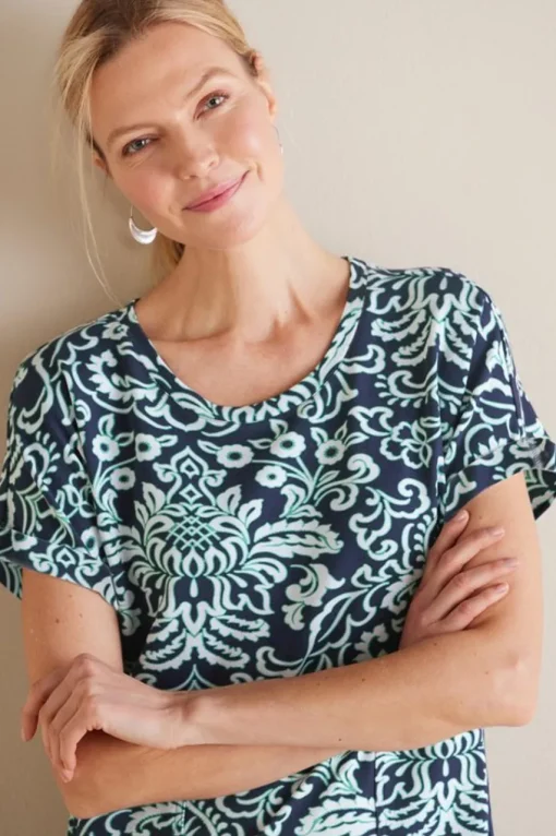 Soft Surroundings Fina French Terry Short Dress- Dresses
