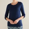 Soft Surroundings Fina French Terry Tee- Tops