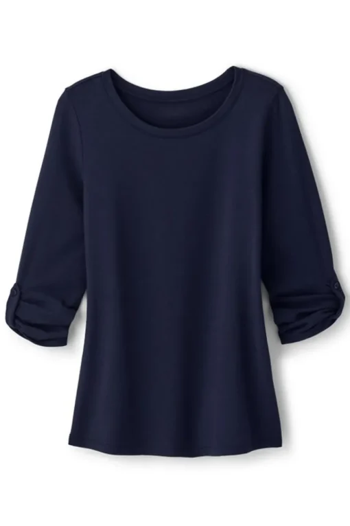 Soft Surroundings Fina French Terry Tee- Tops