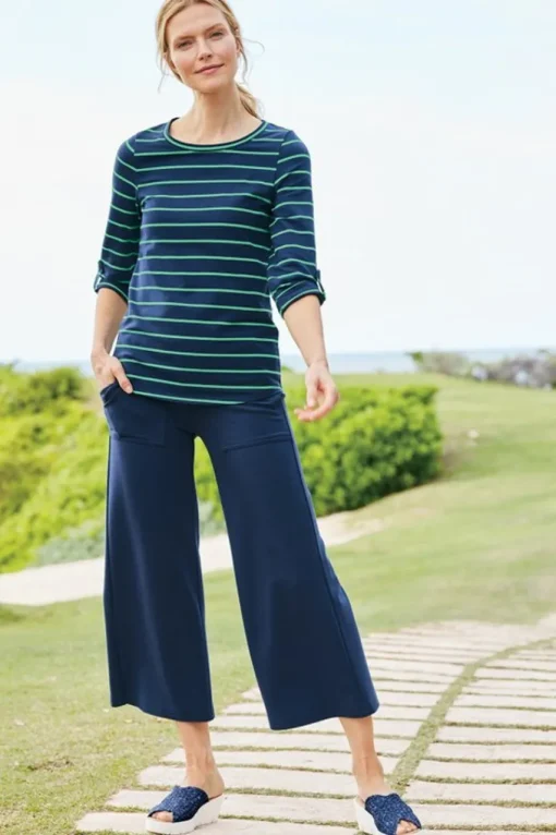 Soft Surroundings Fina French Terry Tee- Tops