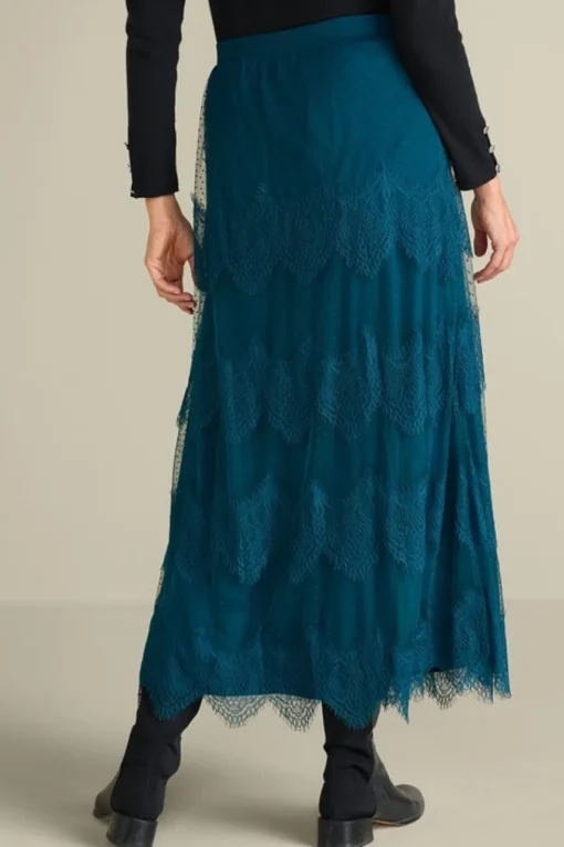 Soft Surroundings Frederica Lace Maxi Skirt- Skirts