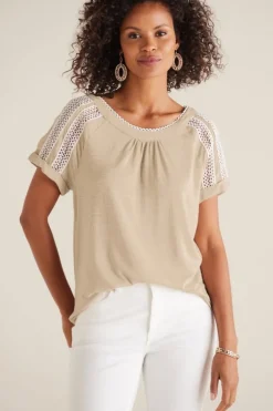 Soft Surroundings Halle Short Sleeve Top- Tops