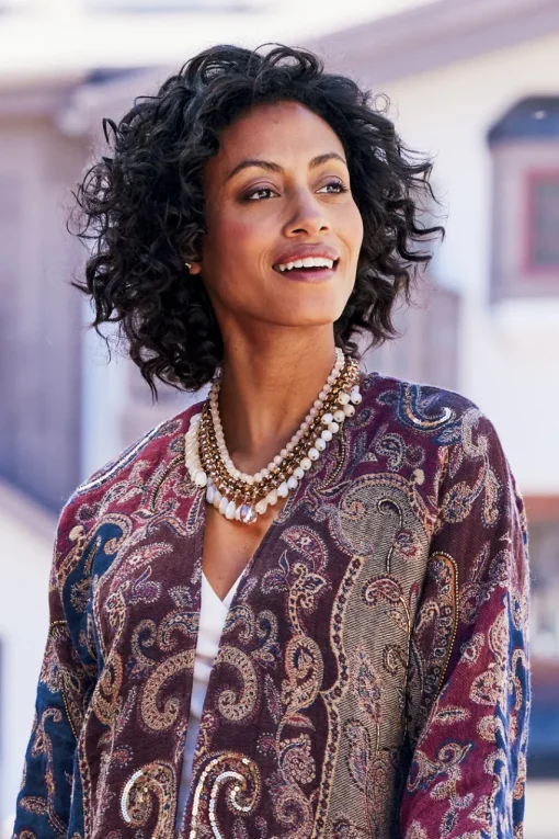 Soft Surroundings Hazel Bead Drops Necklace- Jewelry | Necklaces
