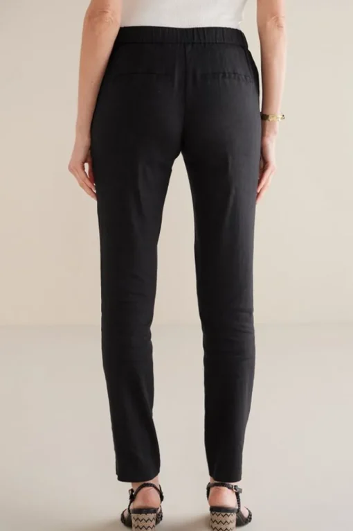 Soft Surroundings Isla Stretch Linen Slim Leg Pants- Pants