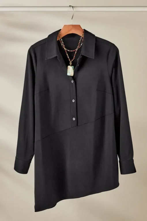 Soft Surroundings Jeanne Asymmetrical Tunic- Tops
