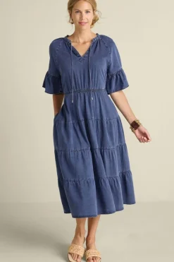 Soft Surroundings Jessanne Tencel™ Midi Dress- Dresses