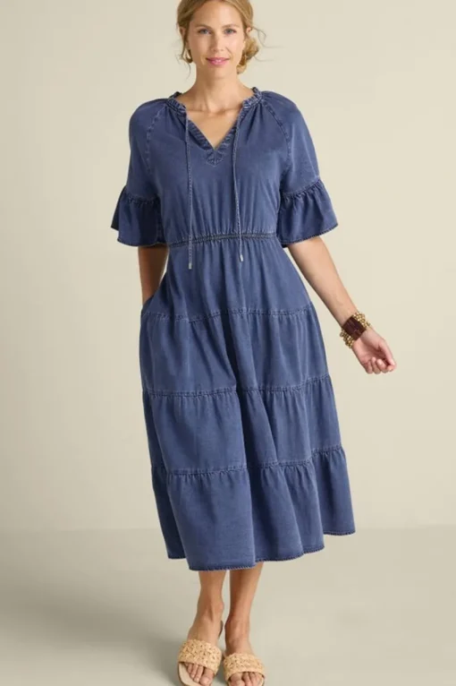 Soft Surroundings Jessanne Tencel™ Midi Dress- Dresses