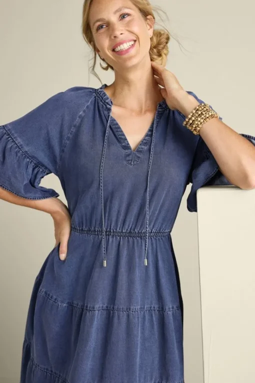 Soft Surroundings Jessanne Tencel™ Midi Dress- Dresses