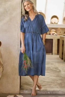 Soft Surroundings Jessanne Tencel™ Midi Dress- Dresses