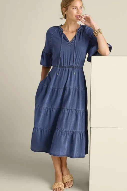 Soft Surroundings Jessanne Tencel™ Midi Dress- Dresses