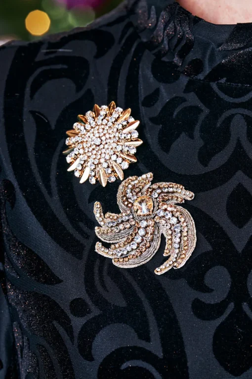 Soft Surroundings Juliana Flower Burst Brooch- Jewelry | Necklaces