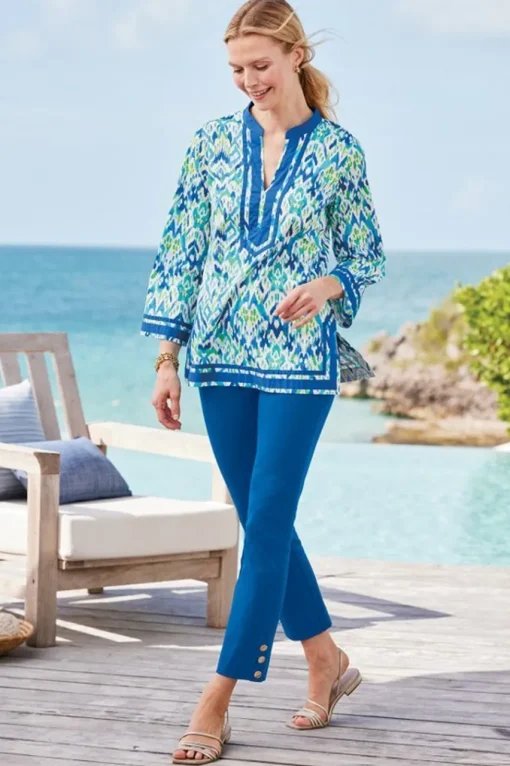 Soft Surroundings Kirti Ikat Tunic- Tops