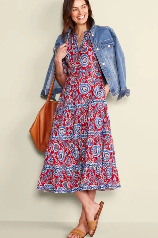 Soft Surroundings Lilith Midi Dress- Dresses