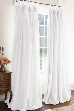 Soft Surroundings Linen Balloon Drapery Panel- Window Coverings